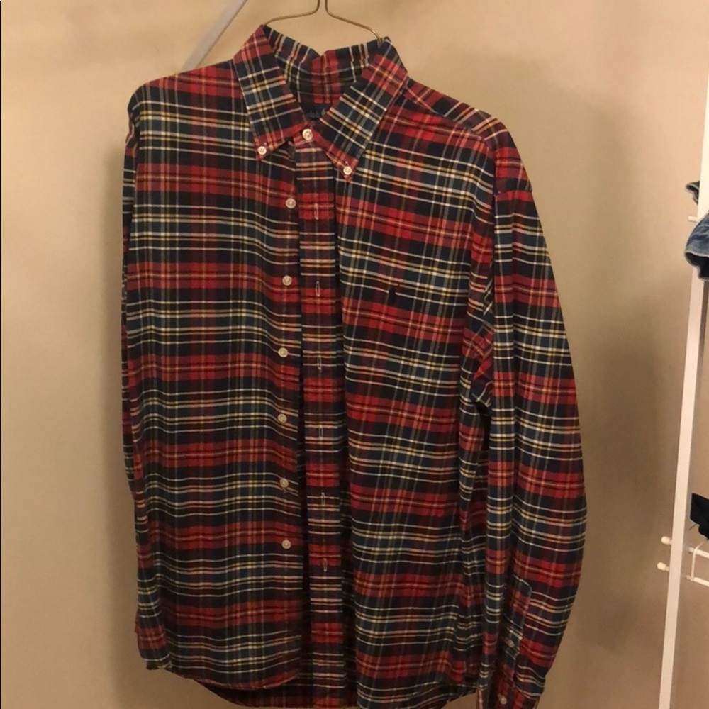 Long sleeve polo button down